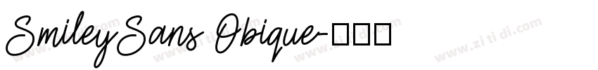 SmileySans Obique字体转换